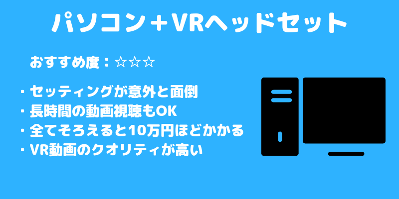 パソコン VRヘッドセット